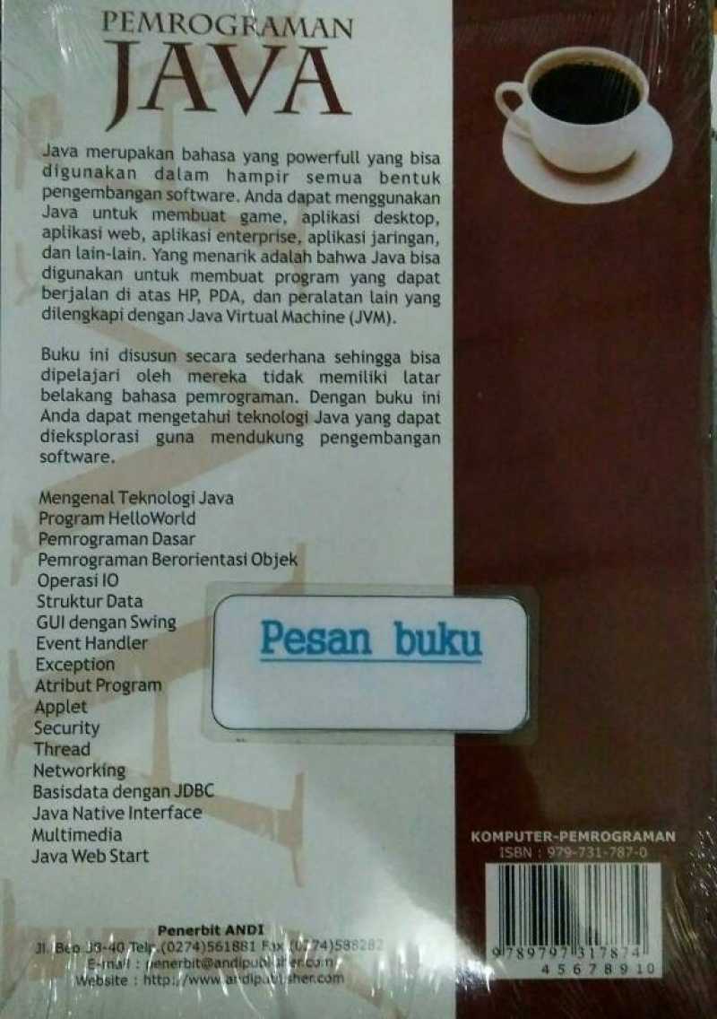 Promo Buku Pemrograman Java Diskon 23% Di Seller Sumijayeti Store ...