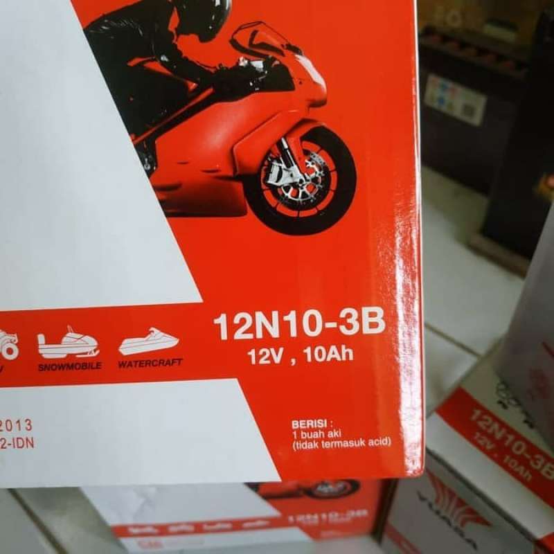 Promo Baru Aki Motor Yuasa 12n10-3b Viar,tossa,vespabinter, New Diskon