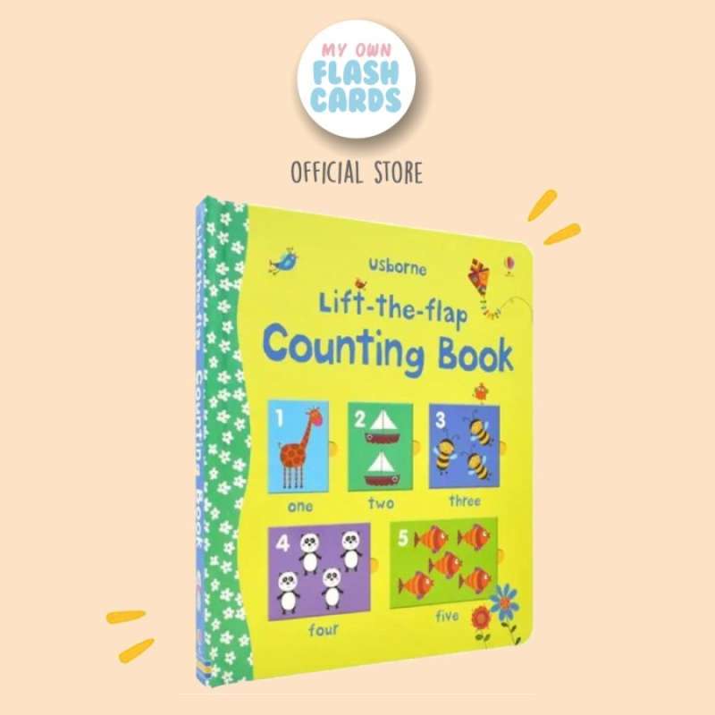 Promo Usborne Lift The Flap Counting Board Book Buku Edukasi Anak Impor ...
