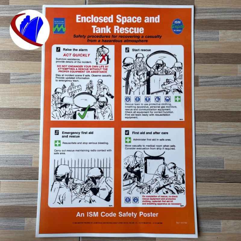 Promo Safety Poster Enclosed Space And Tank Rescue Impa Code 331517 ...