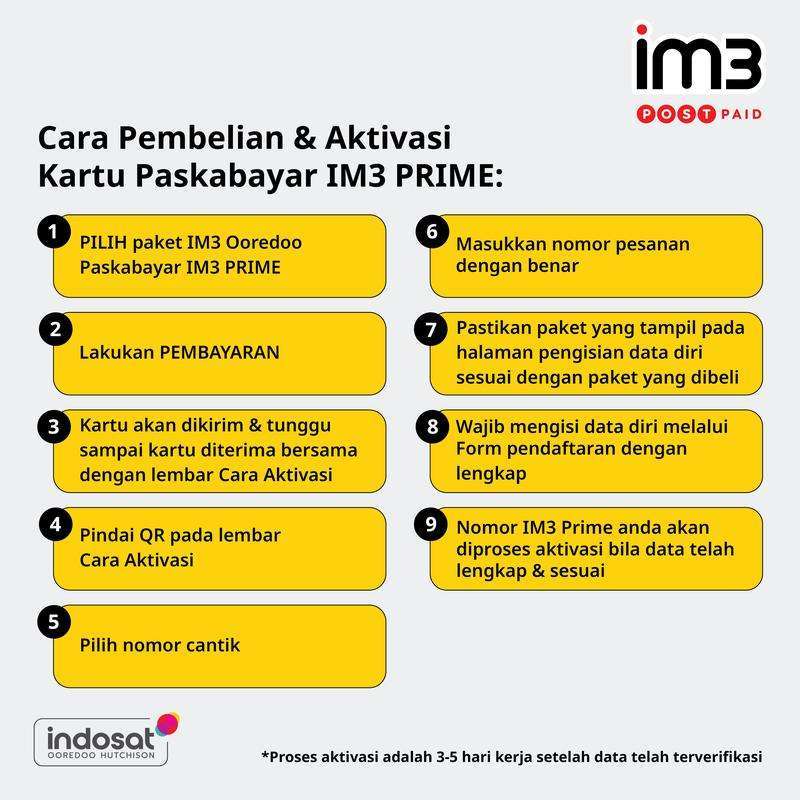 Promo Kartu Perdana Im3 Pascabayar Kontrak 24 Bulan Prime 150 Diskon