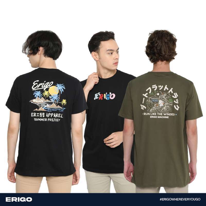 Promo Erigo Buy 1 Get 3 Tshirt Bundling A Project Summer Black