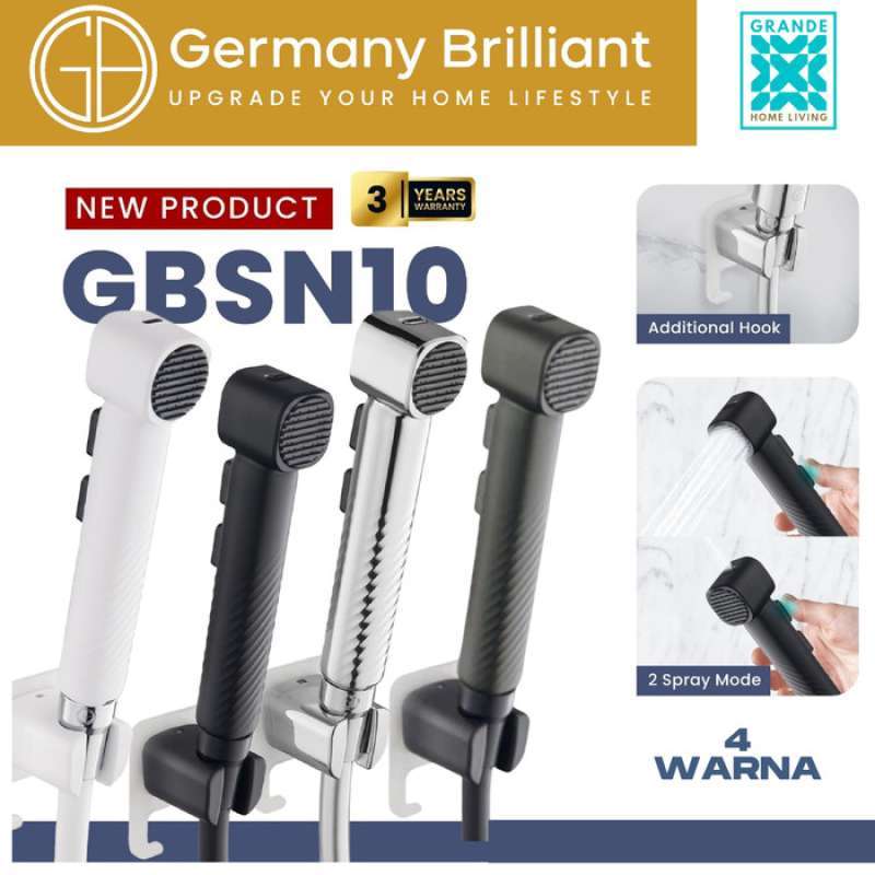 Jual Germany Brilliant Jet Washer Toilet Jet Shower Closet 2 Spray ...