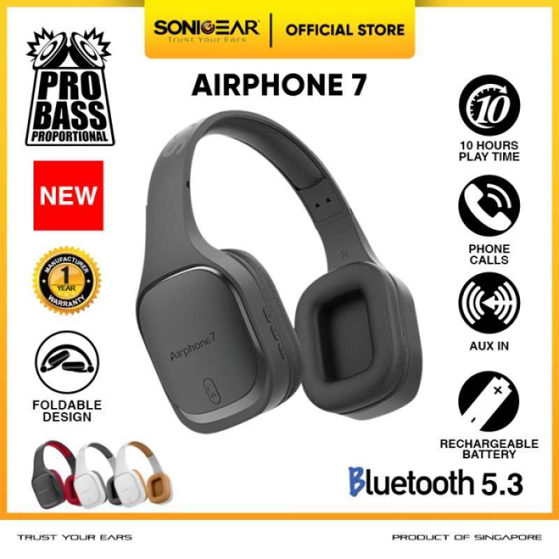 Promo Sonicgear Airphone 7 Bluetooth Headphones With Microphone Black Gun Metal Diskon 50 Di Seller Dr Barang Store Rawa Buaya Kota Jakarta Barat Blibli