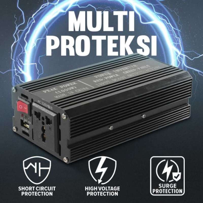 Jual Power Inverter 1000 Watt Dc 60v To Ac 220v Modified Sine Wave Mx ...