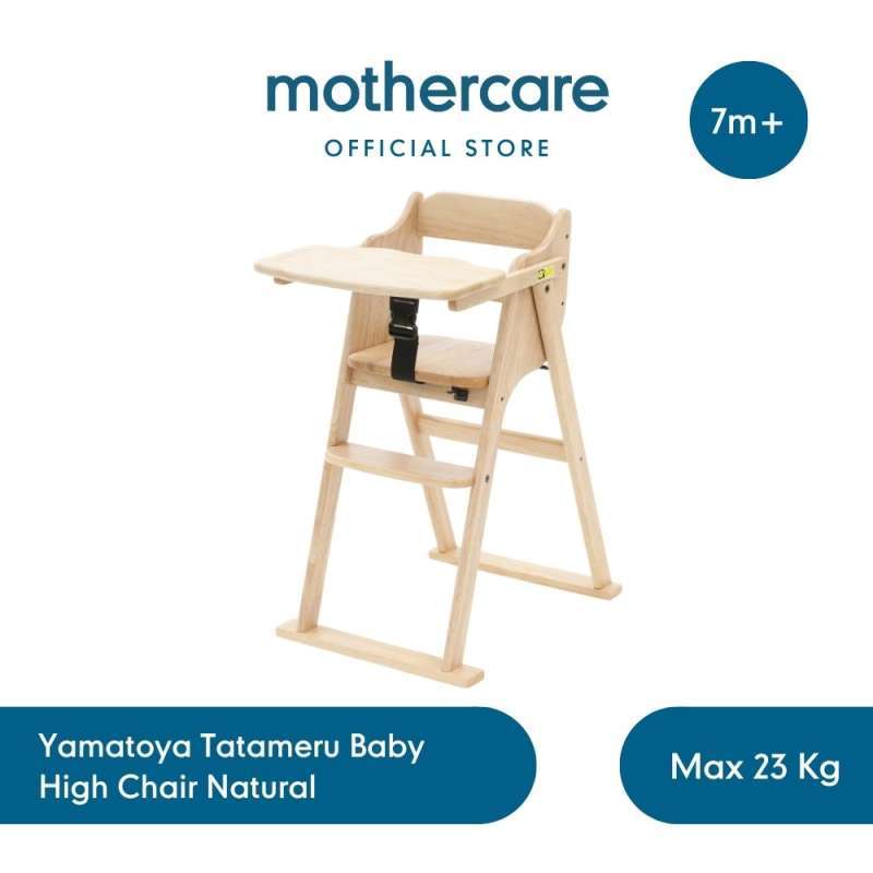 Jual Yamatoya Tatameru Baby High Chair Natural Kursi Makan Anak Di