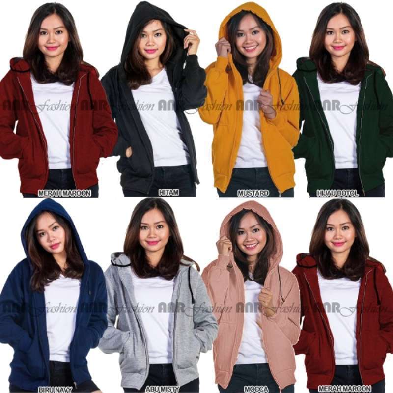 Jaket hoodie maroon discount