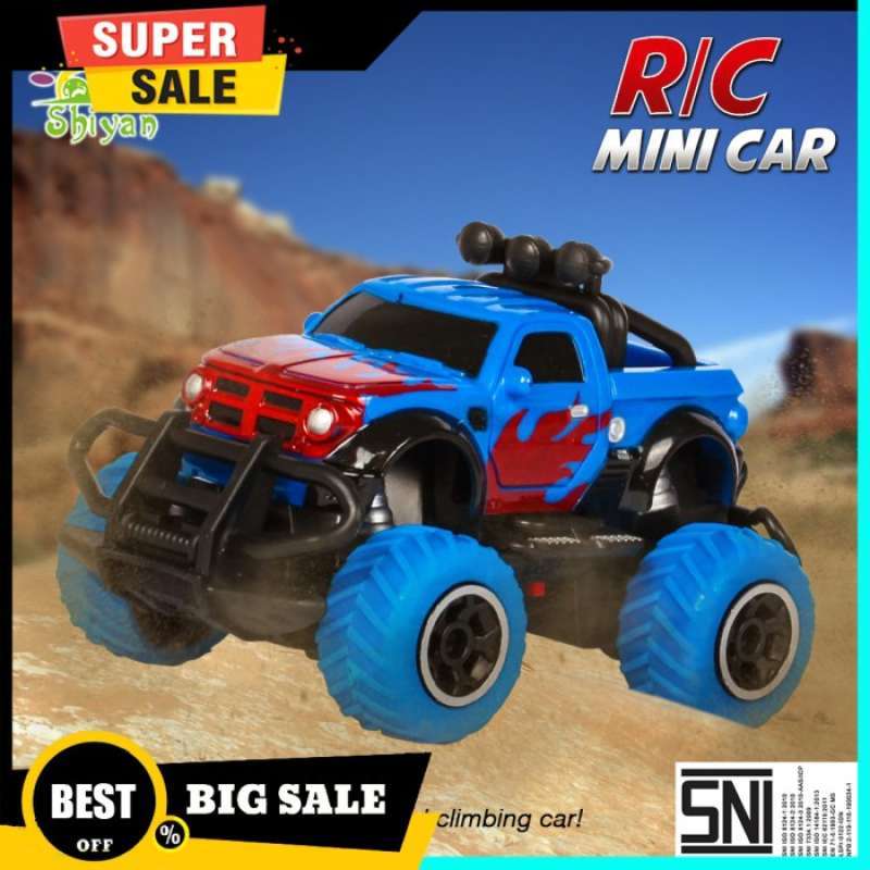 Promo Rc Rock Crawler Mobil Remote Control Mini - 6146r Biru Diskon 23% ...