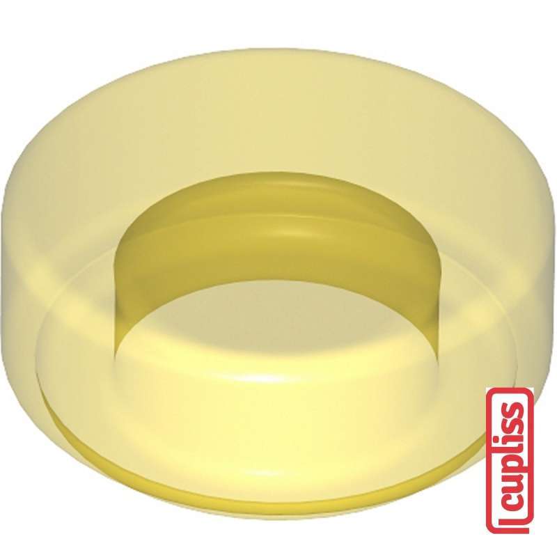 x1 LEGO Parts 6274740 Flat Tile 1x1 Round 35380 Transparent Yellow