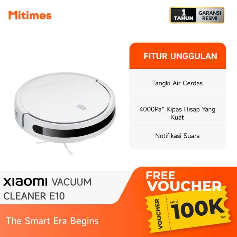 Promo Xiaomi Robot Vacuum E10 Vacuum Cleaner Garansi Resmi Diskon 23%