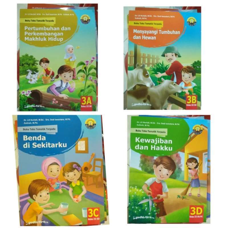 Promo Buku Sd Tematik Yudhistira Terpadu Kelas 3 A B C D Diskon 23% Di ...