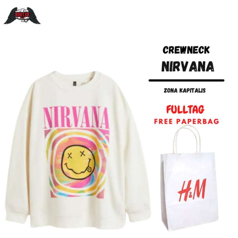 Jual Jaket Hoodie H M Nirvana Model Premium Original Terbaru Harga Murah Desember 2024