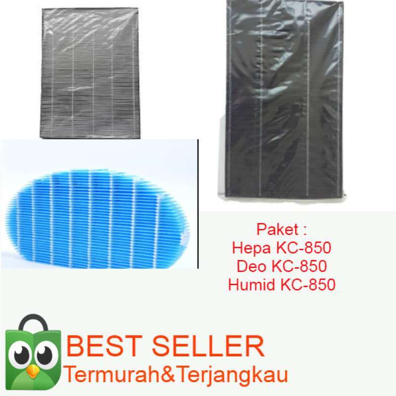 Promo Paket Filter Hepa+deo+humid For Sharp Air Purifier Kc850 Diskon