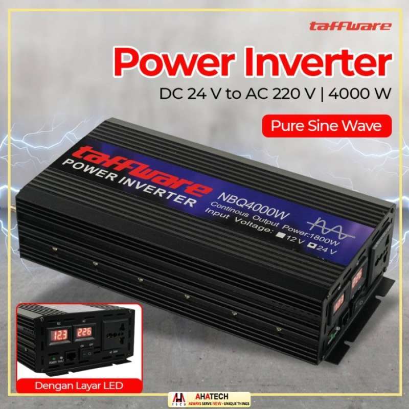 Promo Power Inverter Dc 24v To Ac 220v 4000w Mobil Pure Sine Wave ...