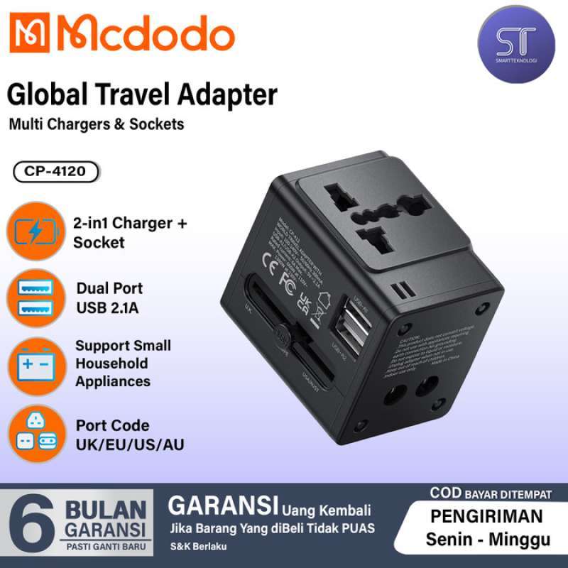 jual-mcdodo-travel-adaptor-universal-usb-adapter-fast-charger-ac-plug