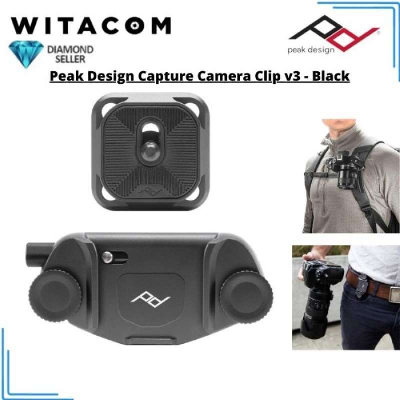 Attache Peak Design Capture v3 clip seulement Noir