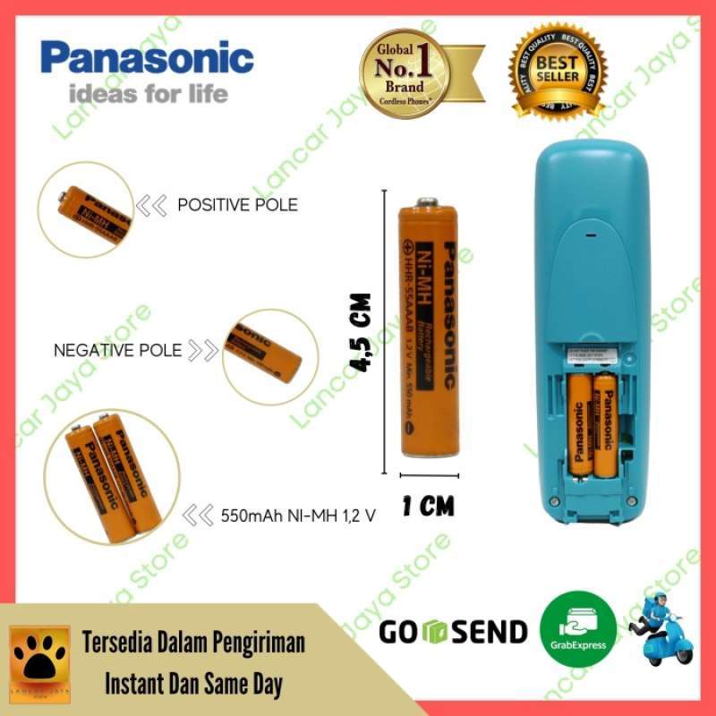 Jual Baterai Chas Original Panasonic Aaa 550mah Ni-mh Hhr-55aaab Di ...