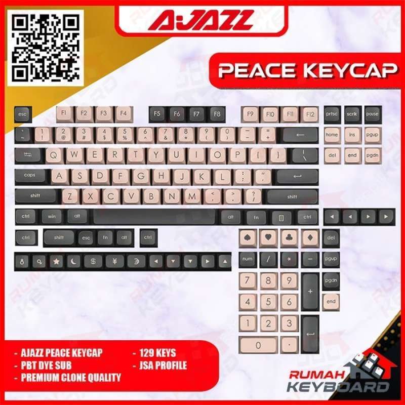 Promo Keycap - Keycaps - Jsa - Ajazz Peace - Pbt - Double Shot - Dye ...