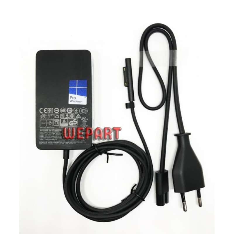 Carica Batteria Surface Pro Alimentatore 65W Per Microsoft Surface - Compatibile Con Pro/Go/Laptop/Book, Con USB Caricabatteria Microsoft Surface