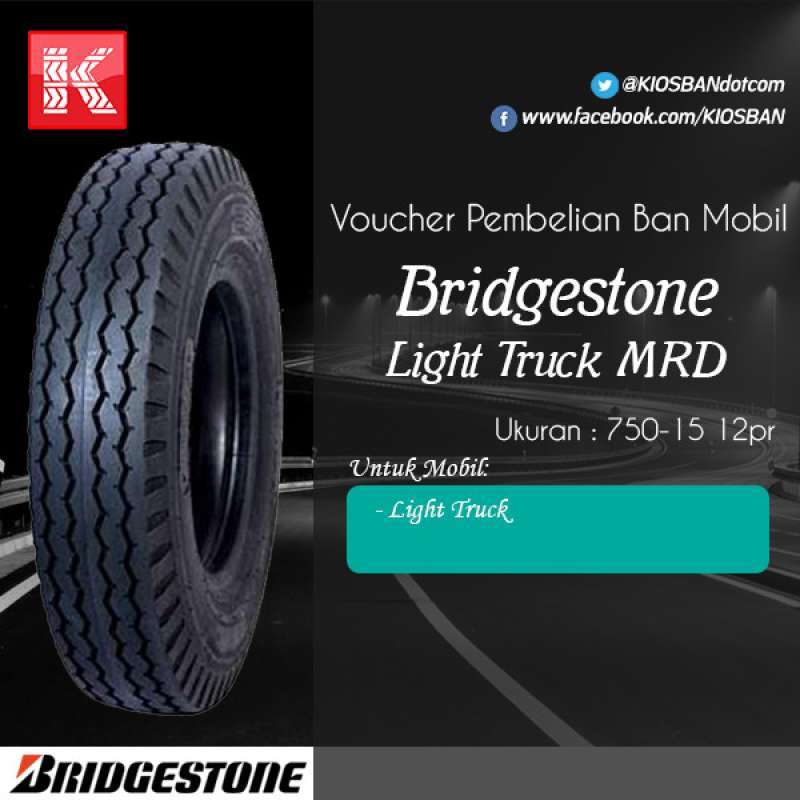 Promo Ban Mobil Bridgestone Light Truck Mrd 750 -15 12pr Voucher Diskon ...