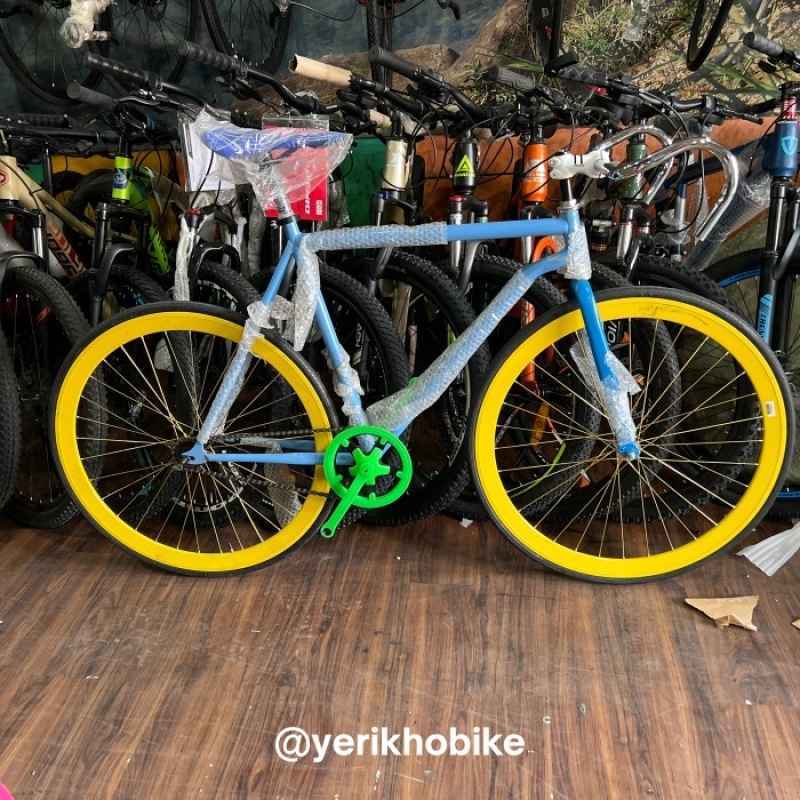 PROMO SEPEDA FIXIE FULLBIKE 700C STANG BALAP DROPBAR TORPEDO