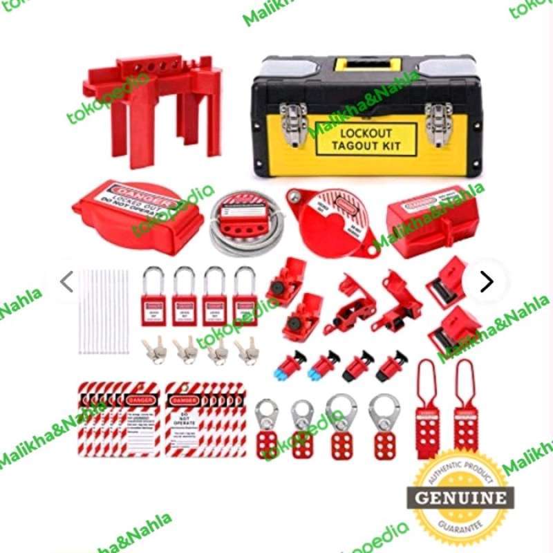 Promo Lock Out Tag Out Kit Safety Padlocks Lockout Hasp Breaker Lockout ...