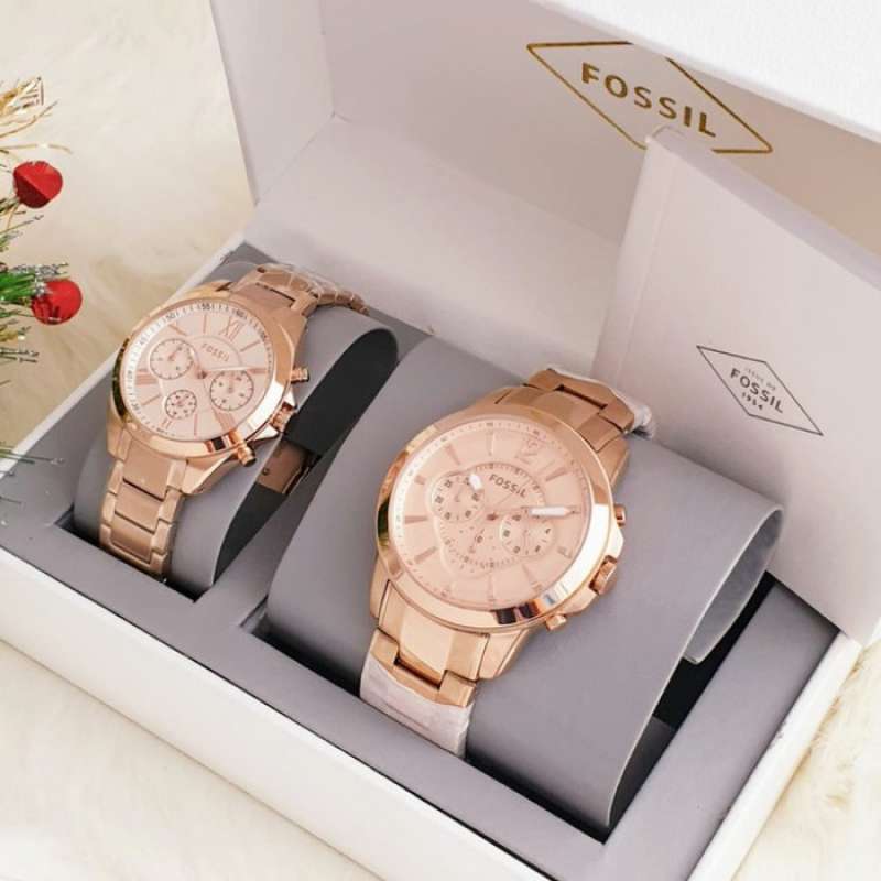Jam tangan couple fossil hotsell