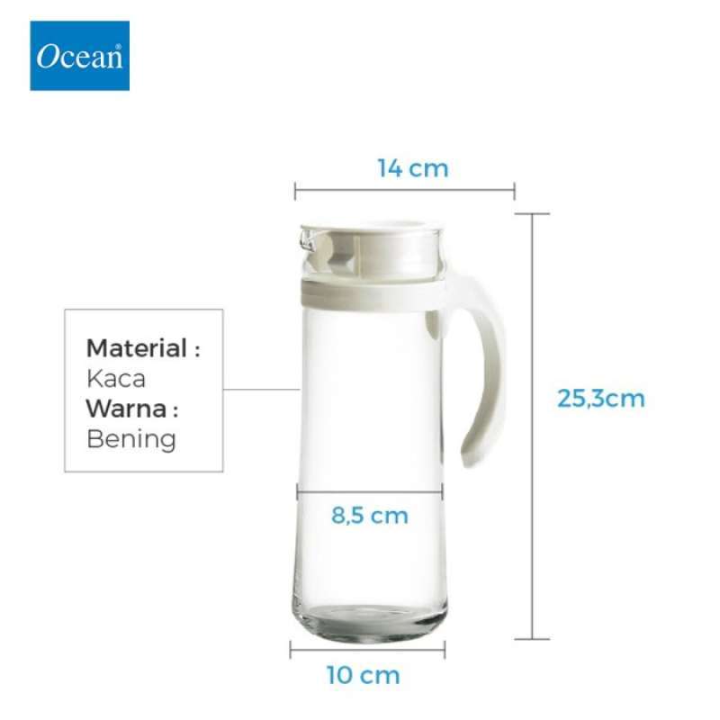 Jual Ocean Patio Pitcher 1265ml/ Water Jug Kaca - Blue Di Seller Sentry ...
