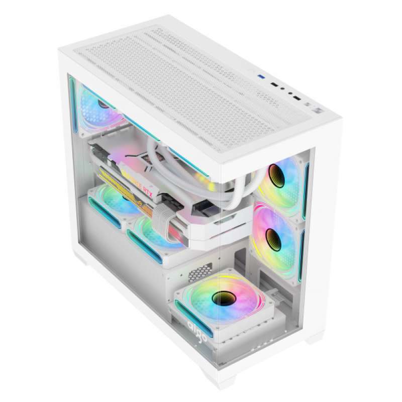 Jual Aigo C218m Matx Pc Casing [include Psu 650 Watt + 3 Fan] Di