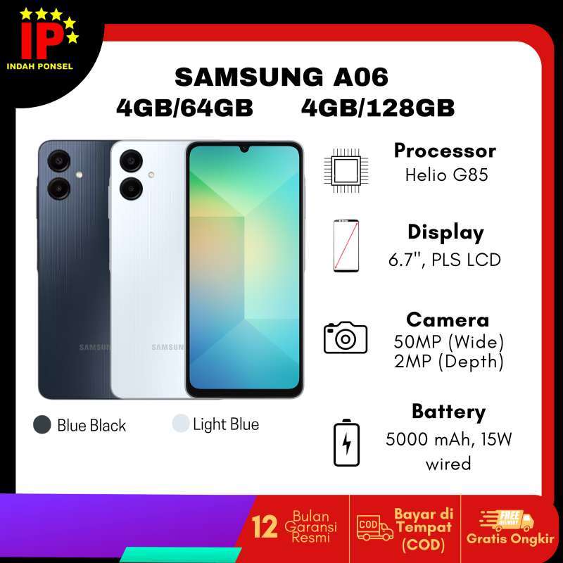 未開封品　Samsung Galaxy A06 4GB 64GB ライトブルー Samsung Galaxy A06 4GB+64GB [Version Internationale] (Bleu