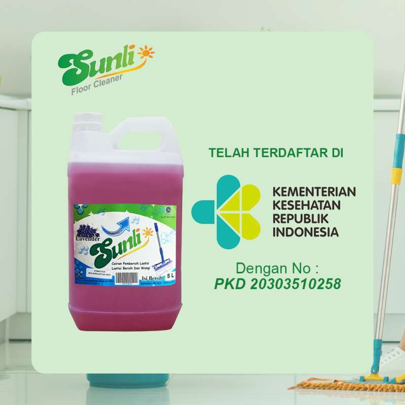 SUNLI Pembersih Lantai Floor Cleaner Anti Kuman Bau Fresh Kemasan  Jerr Liter