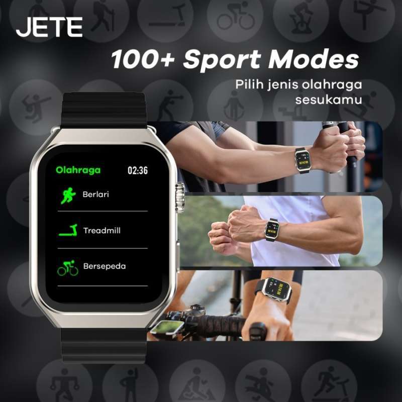 Smartwatch JETE MUSE Sport Mode 100 Watch Face With IP67 Garansi 2Th
