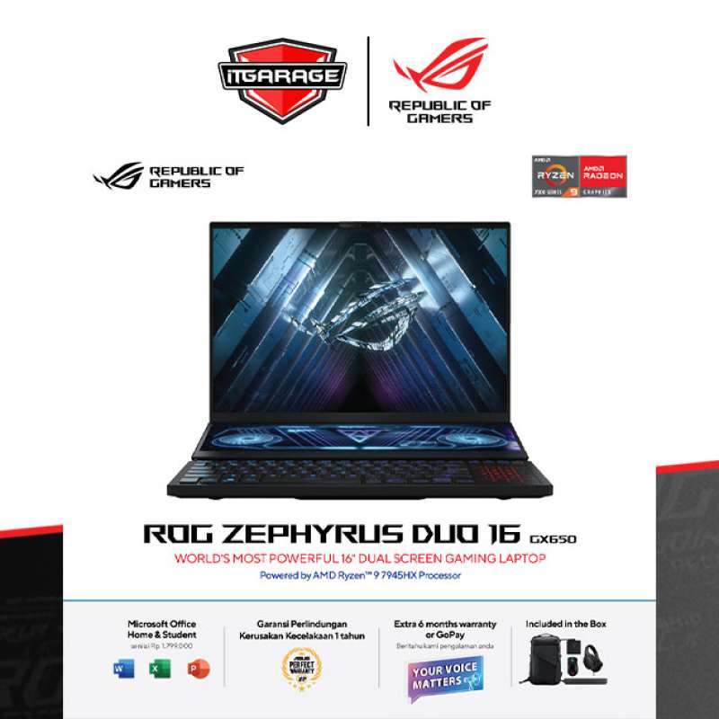 Asus ROG Zephyrus Duo GX650PI-R947M6T-O|R9-7945HX/32G/1TB/RTX4070-8G