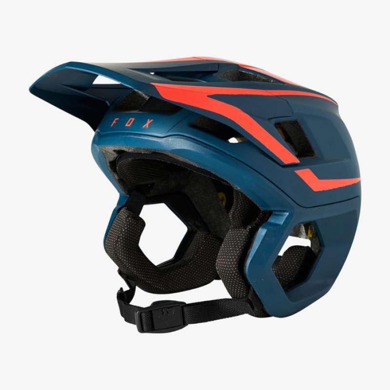 FOX Racing Dropframe Pro Helmet Driver MTB Downhill Sepeda Gunung [Dark  Indigo]