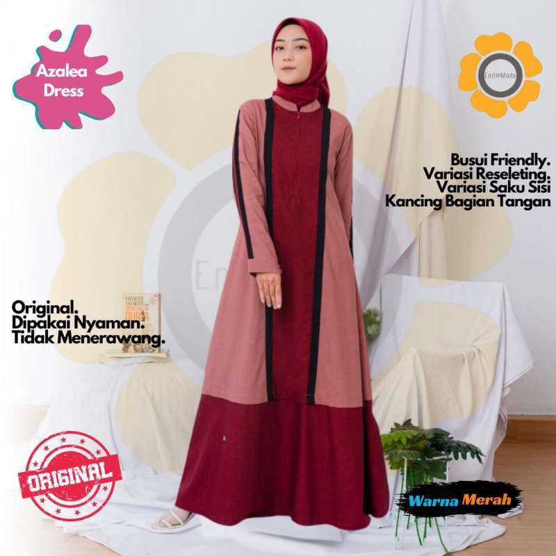 Dress muslimah online murah sale