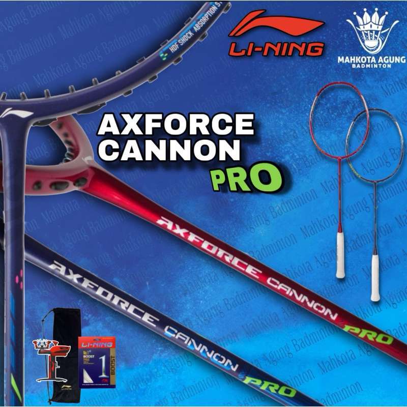 Jual Raket Badminton Lining Axforce Cannon Pro Ax Force Cannon Pro 5u ...