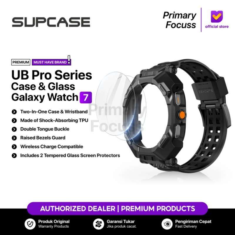 SUPCASE Case Samsung Galaxy Watch Ultra 47mm SUPCASE UB Pro 47 mm Combo  Pack Case Tempered Glass Screen Protector Guard Pcs Protective Cover
