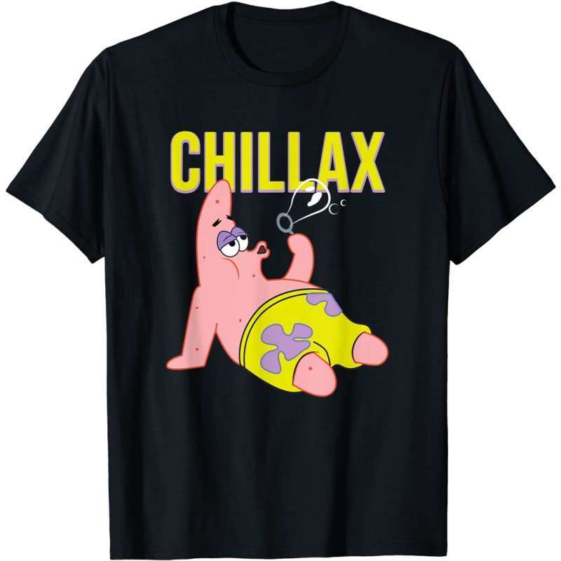 Promo Kaos Spongebob Squarepants Patrick Star Chillax Branded