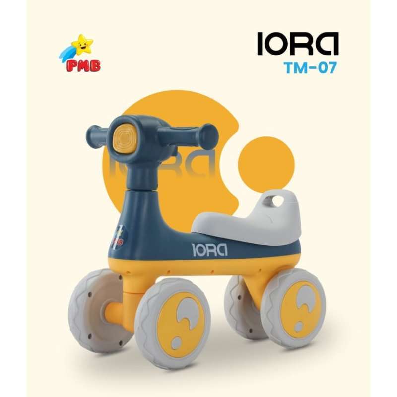 Jual Mainan Anak Pmb Iora Ride On Tm-07 Bike, Warna Blue Orange Di