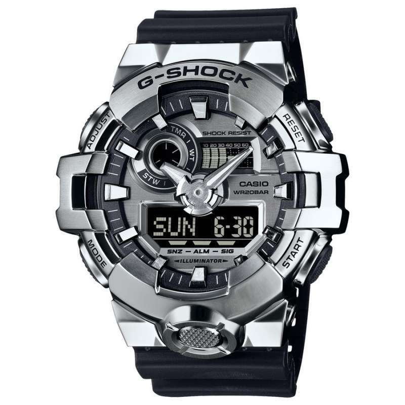Original 100%!! Casio G-Shock GM-700-1ADR Jam Tangan Pria Metal GSHOCK  GM700 GM-700-1A Garansi Resmi