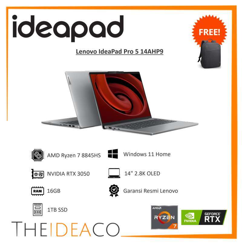Jual Lenovo Ideapad Pro Ryzen 8845hs Rtx 3050 6gb 16gb 1tb Ssd