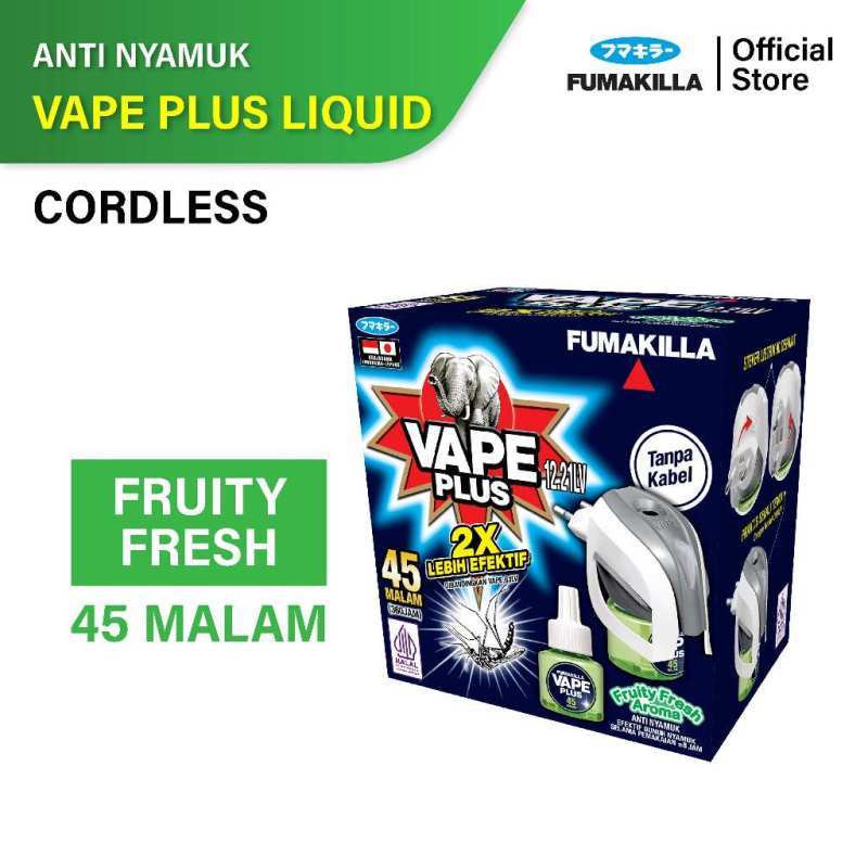 Jual Fumakilla Vape Plus Tanpa Kabel 45 Malam 2x Lebih Efektif - 1 Alat  Pemanas + 1 Isi Ulang 45ml Di Seller Restu Lamongan Flagship Store -  Tumenggungan, Kab. Lamongan