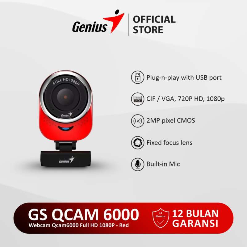 Qcam 6000 Genius Camara Webcam Genius Qcam 6000 GENIUS