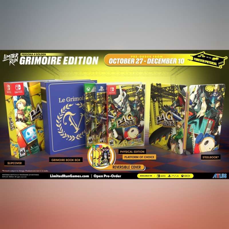 Jual Persona 4 Golden / P4g Grimoire Edition (switch) Di Seller