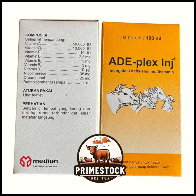 Jual Ade Plex Inj 100ml + Spuit 3ml - Solusi Untuk Defisiensi ...