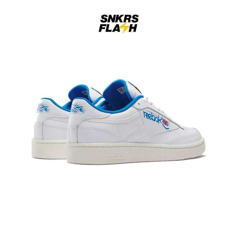 Jual Sepatu Sneakers Pria Reebok Club C85 Graffiti Pack White Blue