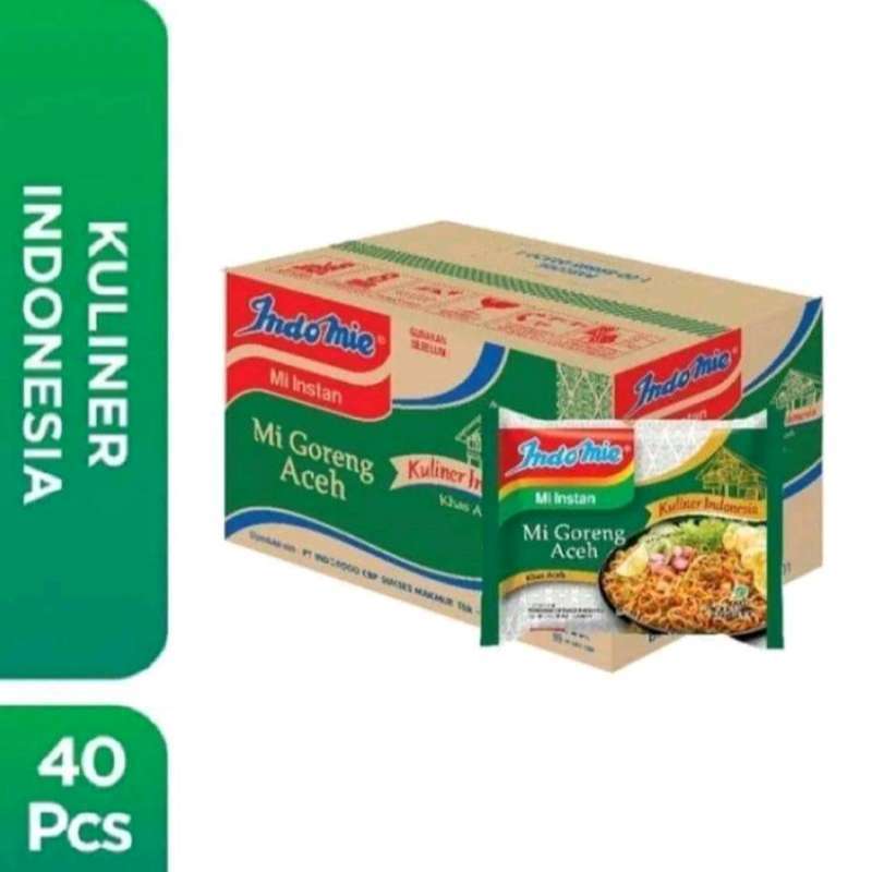 Indomie Aceh 40セット Indomie Mi Gogeng Aceh Spicy Beef Flavour 90g – 40 Pack