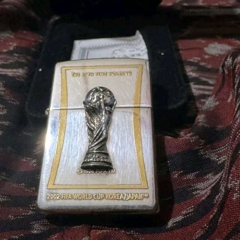 Jual Zippo Very Rare World Cup Korea Japan 2002 New Old