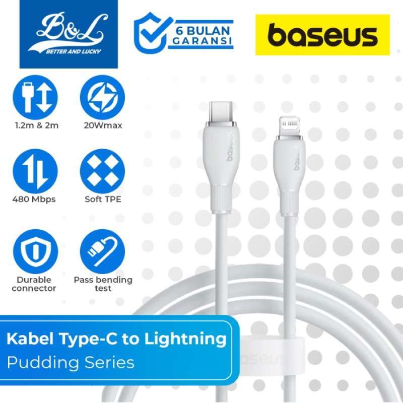 Baseus Pudding Baseus Usb C To Lightning Baseus Pudding Series