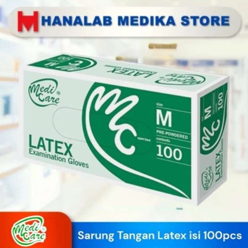 MEDICARE Sarung Tangan Latex Powdered box isi 100